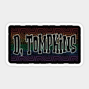 LGBTQ PATTERN AMERICA TOMPKINS Sticker